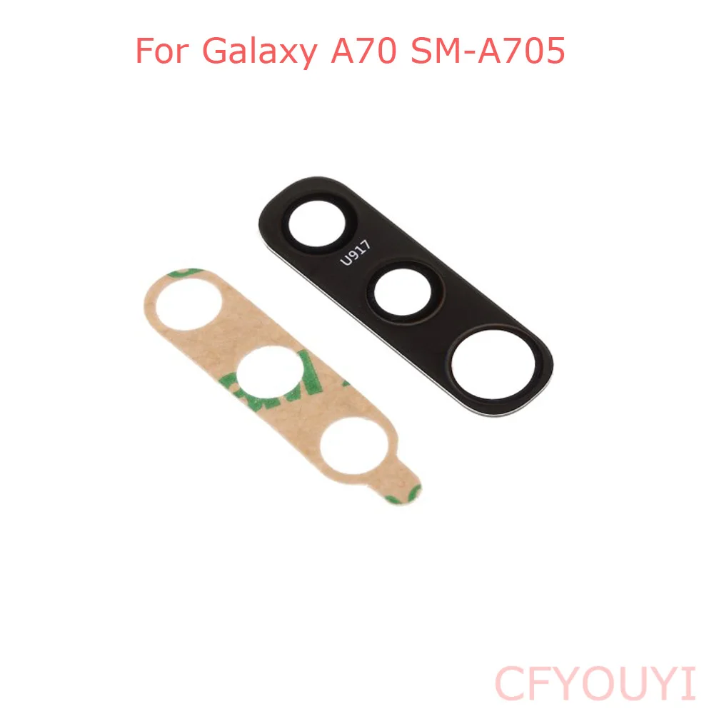 

10~100pcs For Samsung Galaxy A70 A705 A705F Rear Back Camera Lens Cover with Adhesive Sticker