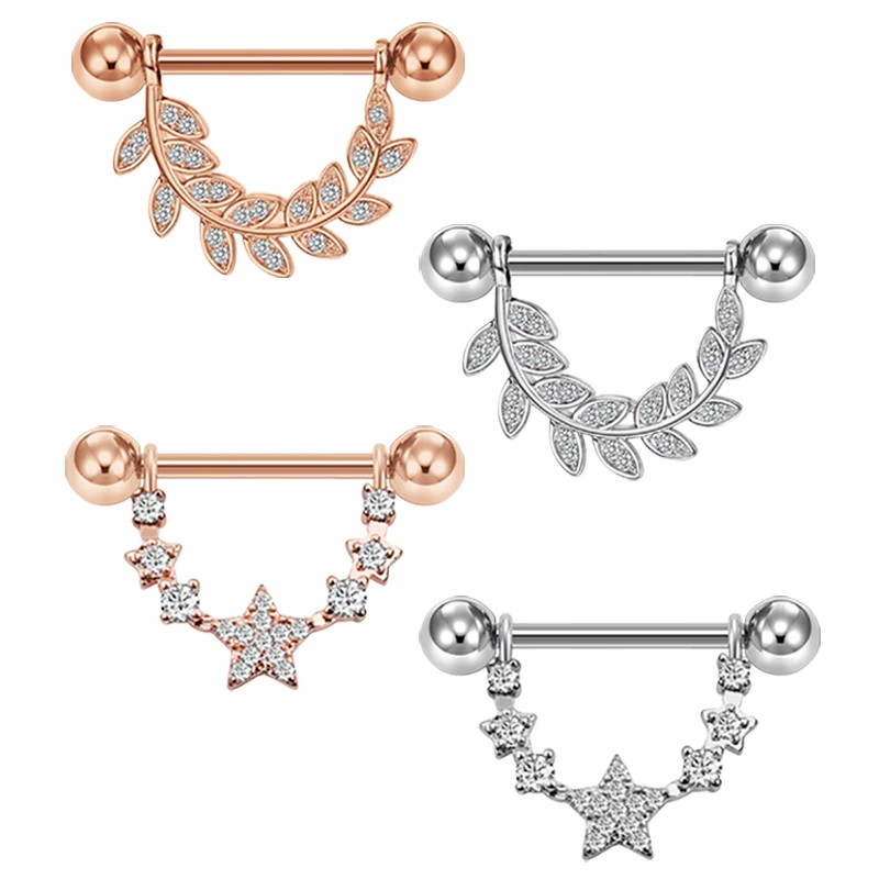 Кольцо для сосков Rajnard 14 г кольцо пирсинга звезда по центру филигранная прямая