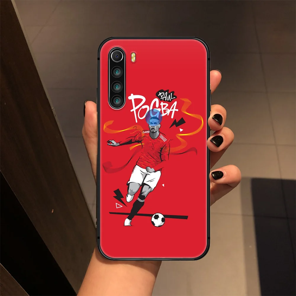 

soccer Paul Pogba 6 Phone Case Cover Hull For XIAOMI Redmi 7a 8a S2 K20 NOTE 5 5a 6 7 8 8t 9 9s pro max black coque 3D cover