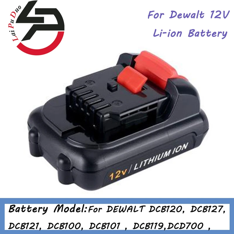 Сменный литий-ионный аккумулятор для электроинструмента DEWALT DCB120 DCD710 DCF813 DCF815 DCF610
