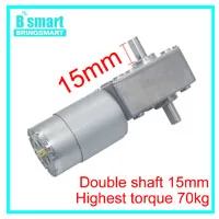 Bringsmart 5840-31zy двойной вал двигателя 24 В DC червячный мотор-редуктор 4 в DC редуктор двигатели с высоким крутящим моментом обратный самозамок для робота