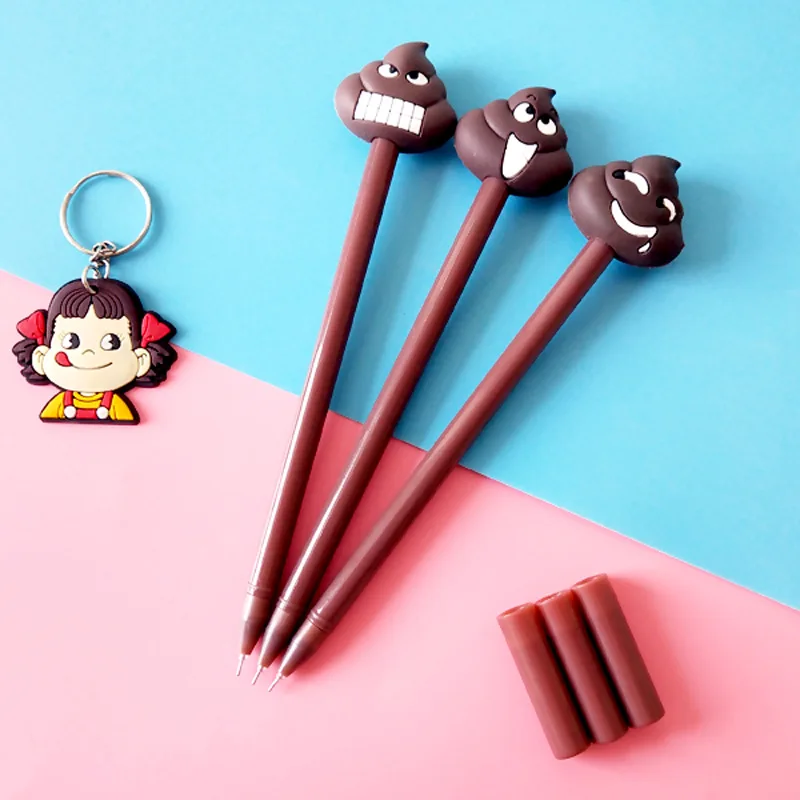 SML Забавный стиль креативный Милый какашка черная ручка Студенческая