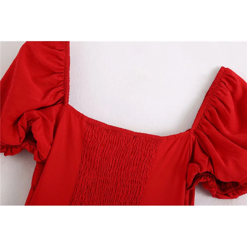 Женское Элегантное Длинное Платье на пуговицах винтажное красное платье с