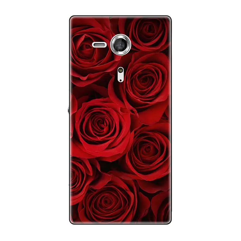 A194 Мягкие чехлы для sony Xperia SP M35 M35h M35C C5303 C5306 C5302 чехол с принтом(розы); волк милый чехол-крышка с узорами чехол для телефона чехол Fundas Para - Цвет: A194
