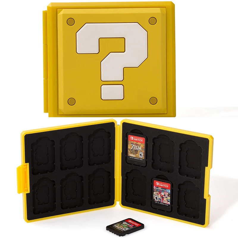 Футляр для игровых карт для nintendo Switch Box для 12 в 1 NS чехол для игровых карт+ 3D аналоговые аксессуары