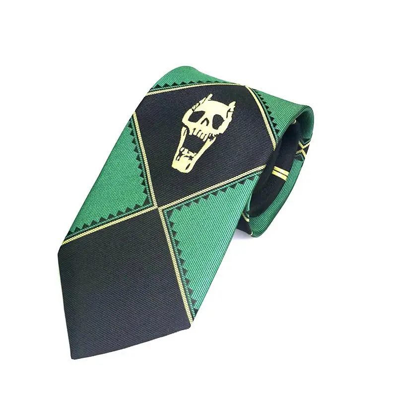 

Anime JoJo's Bizarre Adventure Kira Yoshikage Cosplay Tie KILLER QUEEN Skull Neck Heavens Door Costume Prop