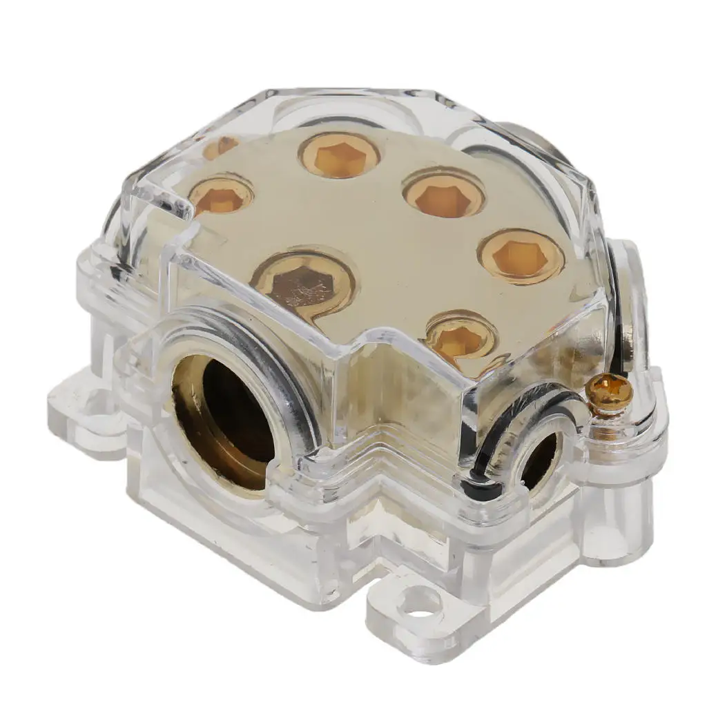 

0/2/4/8 Gauge Car Audio Stereo Amp Power/Ground Cable Distribution Block Positive or negative distribution block for power