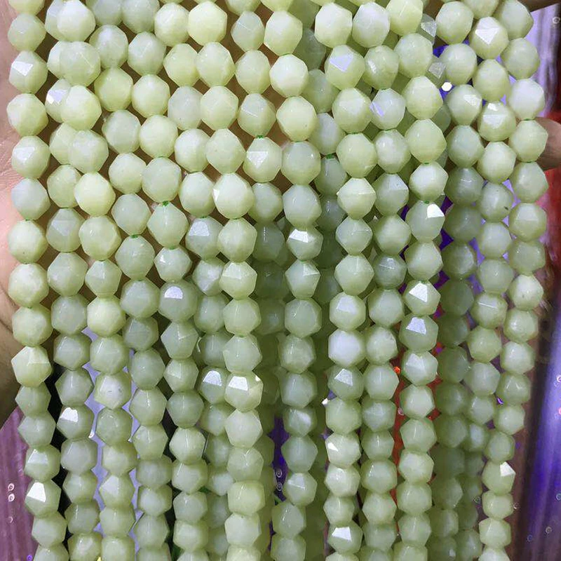 Бусины из бирюзы с гранями 6/8/10 мм|Бусины| |