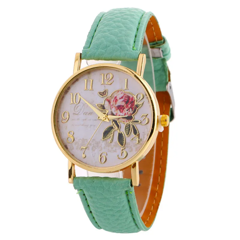 Часы orologio donna женские повседневные наручные с кожаным ремешком принтом в виде