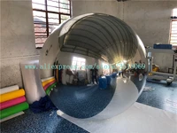 best selling decoration chrome mirror balloon sliver inflatable reflective ball sliver inflatable mirror ball for event party