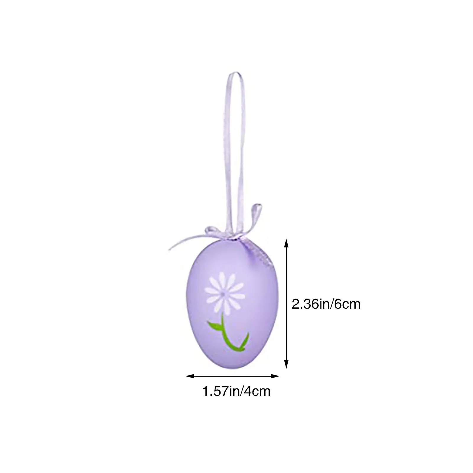 

12pcs Easter Decorations Eggs Hanging Ornaments Colorful For Easter Tree Basket Decor Party Favors Supplies Home Home Decoration