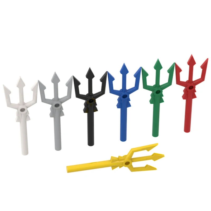 

Moc Block Parts Trident for Building Blocks Figures Parts Assembly Creative Gift Educational Toys 92290 free shipping