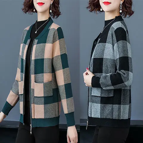 

Middle-aged mother autumn jacket new foreign style noble thin cardigan middle-aged women spring and autumn short coat