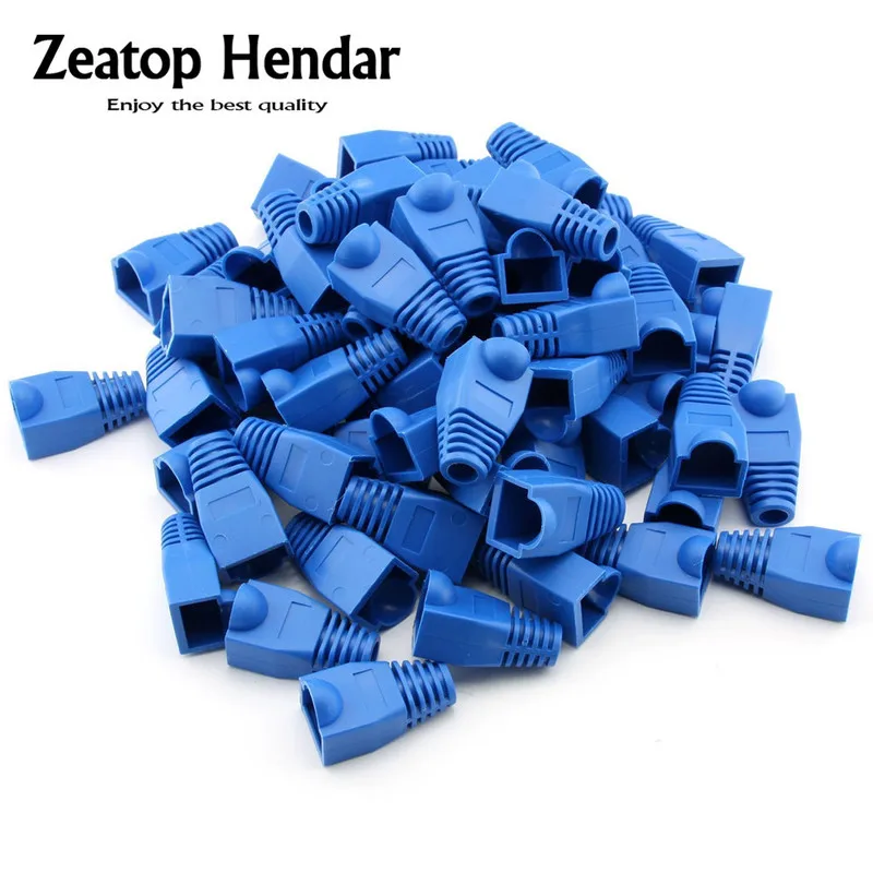 10 шт. многоцветные CAT5E CAT6 RJ45 Ethernet сетевой кабель сброс напряжения сапоги разъем