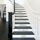 Современный домашний декор цитаты лестничные ступени наклейки любовь, страх, воспоминания, наклейки на ступени Винил Съемный интерьера S349