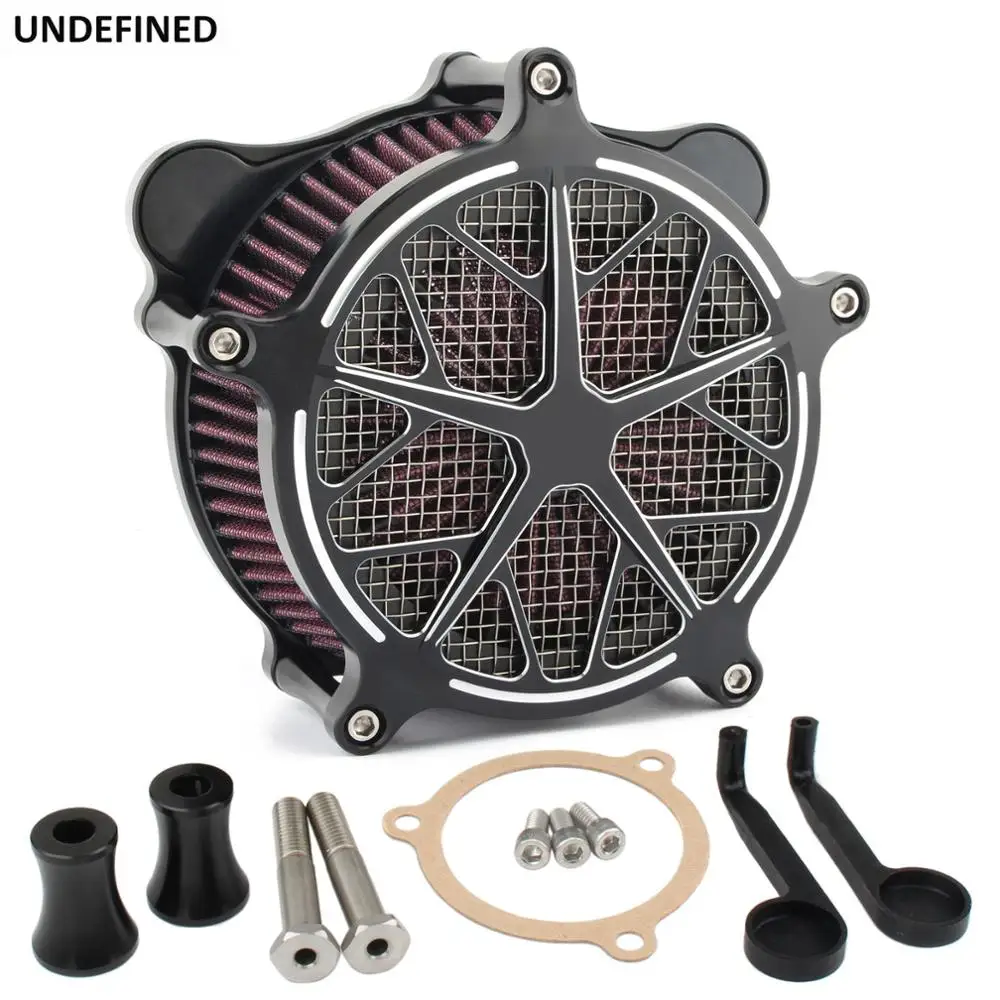 

For Harley Touring Air Cleaner Kit Air Intake Filter Electra Glide Road King Tri Glide 2008-2016 Dyna Fat Bob Softail 2016-2017
