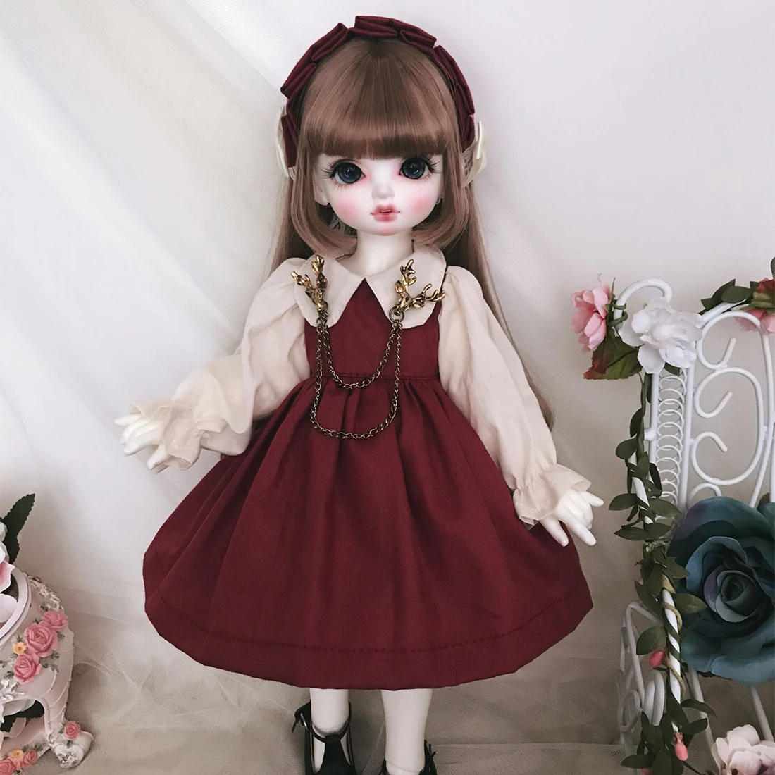 MODIKER винтажное Королевское Дворцовое лоскутное платье комплект одежды для 1/6 1/3 BJD