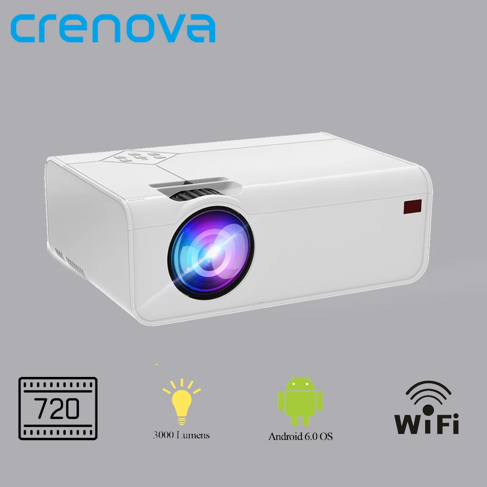 Видеопроектор CRENOVA светодиодный проектор 1280x720p с физическим разрешением