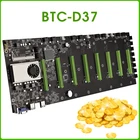 BTC-D37 Miner материнская плата 8 * PCIE 16X графические карты Слоты 55 мм расстояние DDR3 ПАМЯТЬ VGA HDMI совместимая