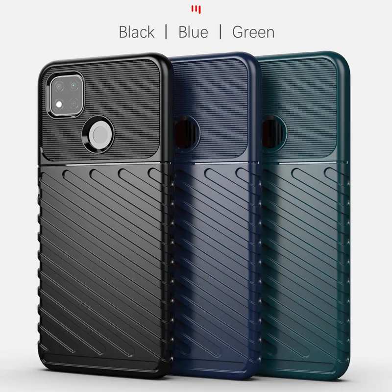 Прочный Силиконовый противоударный чехол для Xiaomi Redmi 9C ультратолстый
