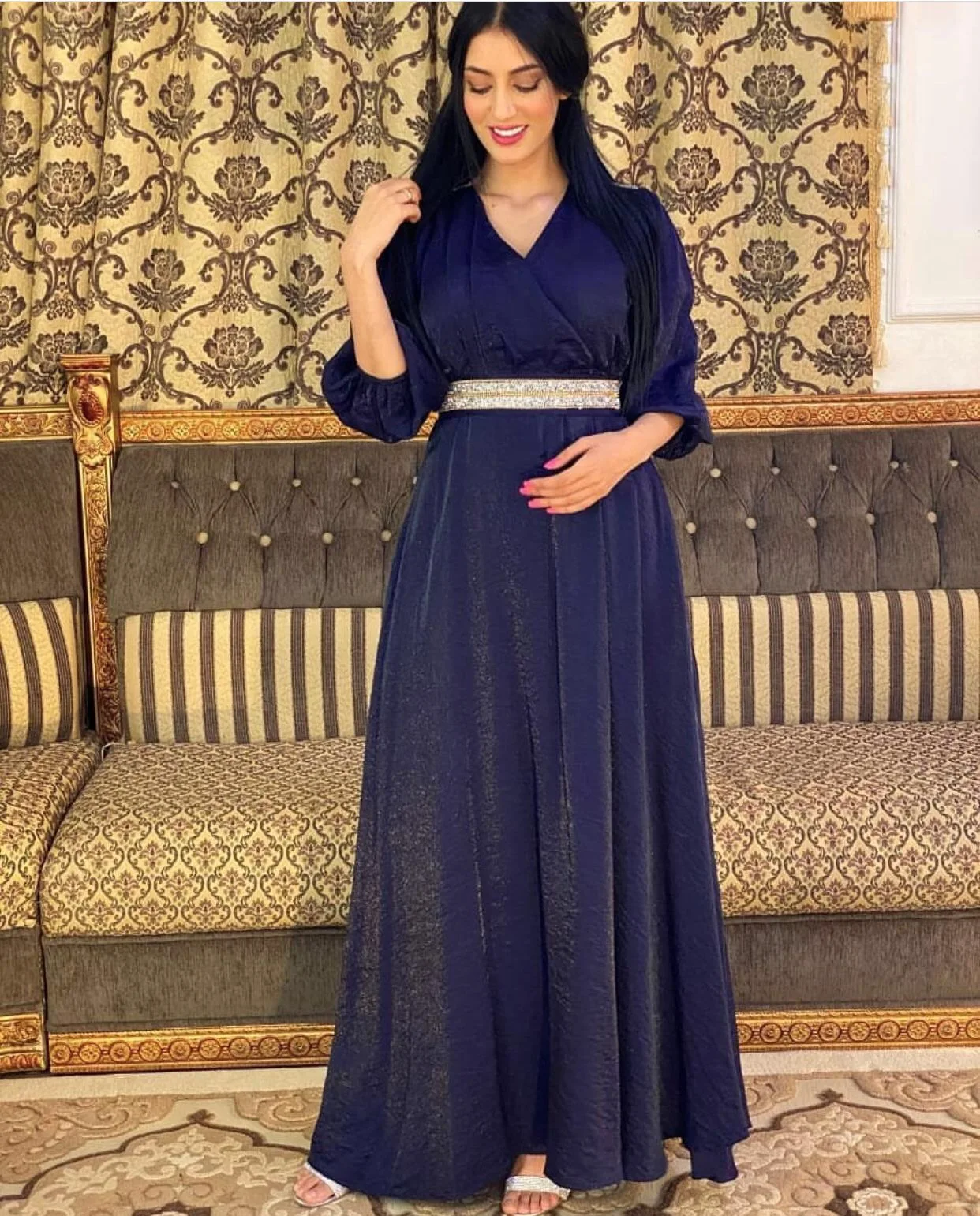 Рамадан ИД Мубарак абайя Дубай мусульманский хиджаб платье для женщин Djellaba женское платье Boubou платье Турецкий ислам одежда Кафтан Mujer