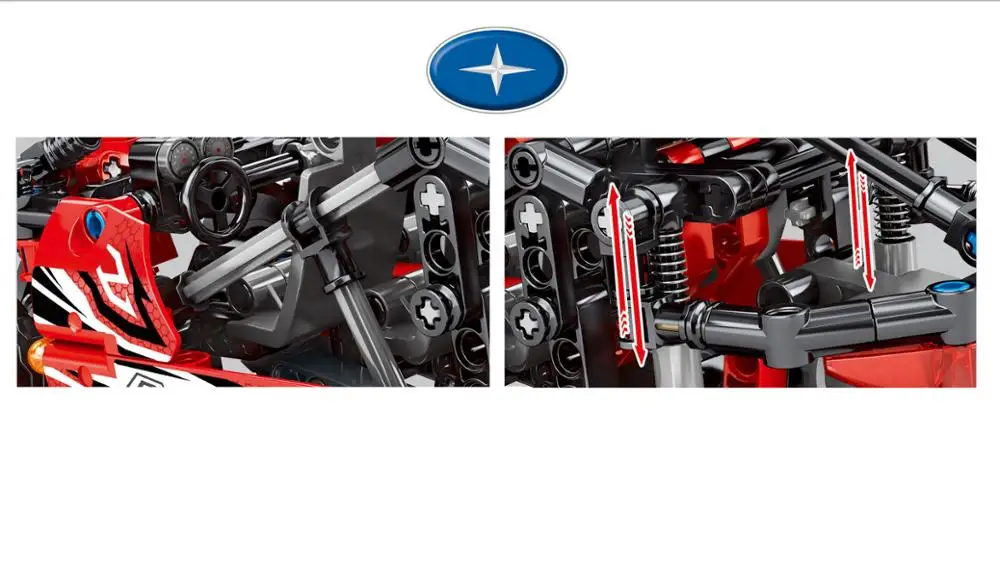 Конструктор technics Детский конструктор с тяговым эффектом для езды на мотоцикле и