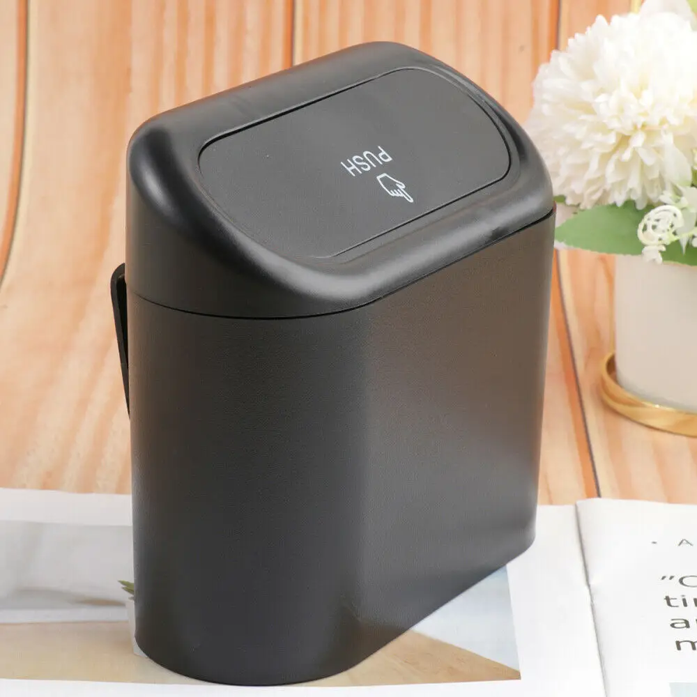

Car Trash Can Hanging Vehicle Garbage Bin Kitchen Office Car Small Storage Box Car Accessories