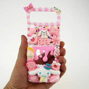handmade kawaii phone cases for samsung z flip 3 note 20 ultra s21 iphone 11 12 pro max xsmax xr se 7 8 plus cover cute women free global shipping