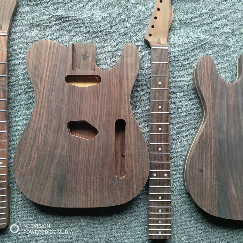 TL semi-finished rosewood, rosewood body and neck, self-installed guitar