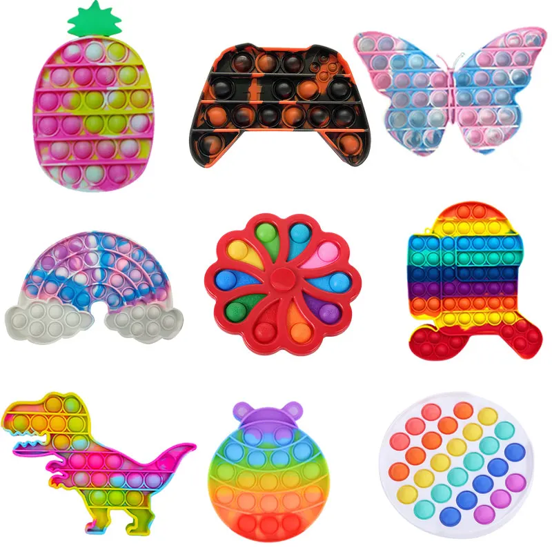 

Push Pops System Its Bubble Hot Air Balloon Car Color Fidget Toys Autism Special Needs Sensory Anti-stress Relief Toy Kids Toys