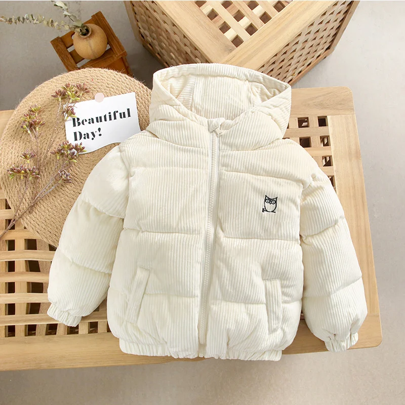 

Children's Bread Cotton Jackets 2021 New Winter Boys and Girls Babys Down Cotton Coats Plain Colour Outerwears for Kids Clothes