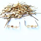 Высококачественные позолоченные медные зажимы для бабочек, 300 шт. L40 мм, зажимы для бабочек, Аксессуары для штор, металлические разъемы для освещения