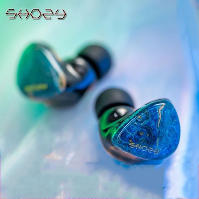 

Shozy black hole Detachable Audio 3.5mm 0.78mm 2pin gold and blue Cable headset monitor wired earphones in ear Dynamic earbuds