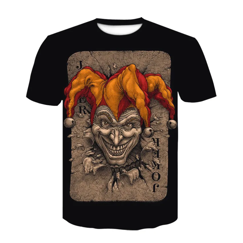

Joker print funny cool 3D T-shirt punk 3D print T-shirt menswear T-shirt summer hipster top T-shirt new 2020