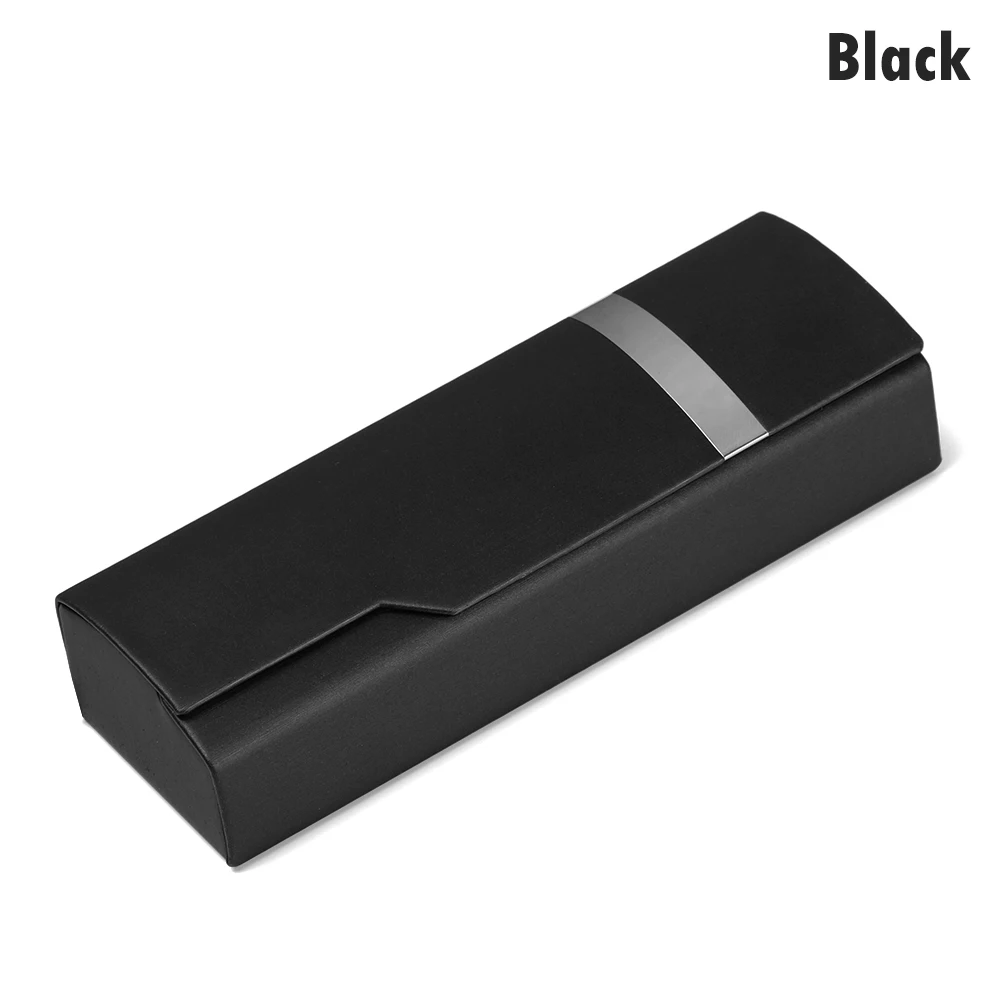 black Новые ретро овальные очки коробка солнцезащитные очки льняные складные очки Чехол оптические корзины ручной работы для хранения очки Чехол - Цвет: black