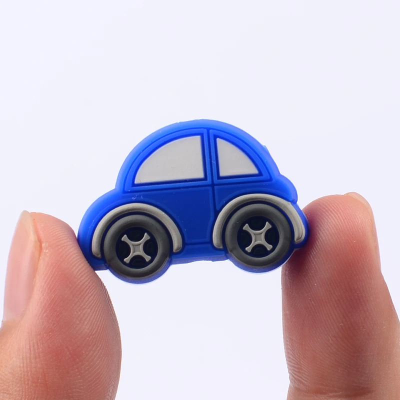 10 шт./лот безопасные силиконовые бусины для автомобиля Детские Мультяшные