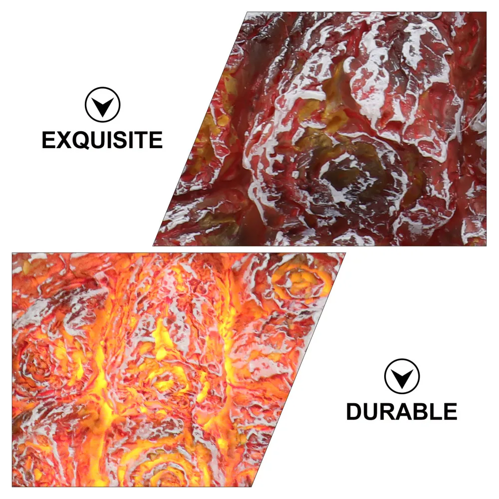 

1Pc Creative LED Simulation Charcoal Design Lamp Atmosphere Lamp Gift (Red)