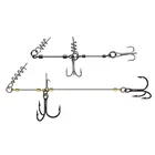 1 сумка Высокое качество двойной VMC Рыбалка Крючки винта рыбий разъем используется с мягкие приманки