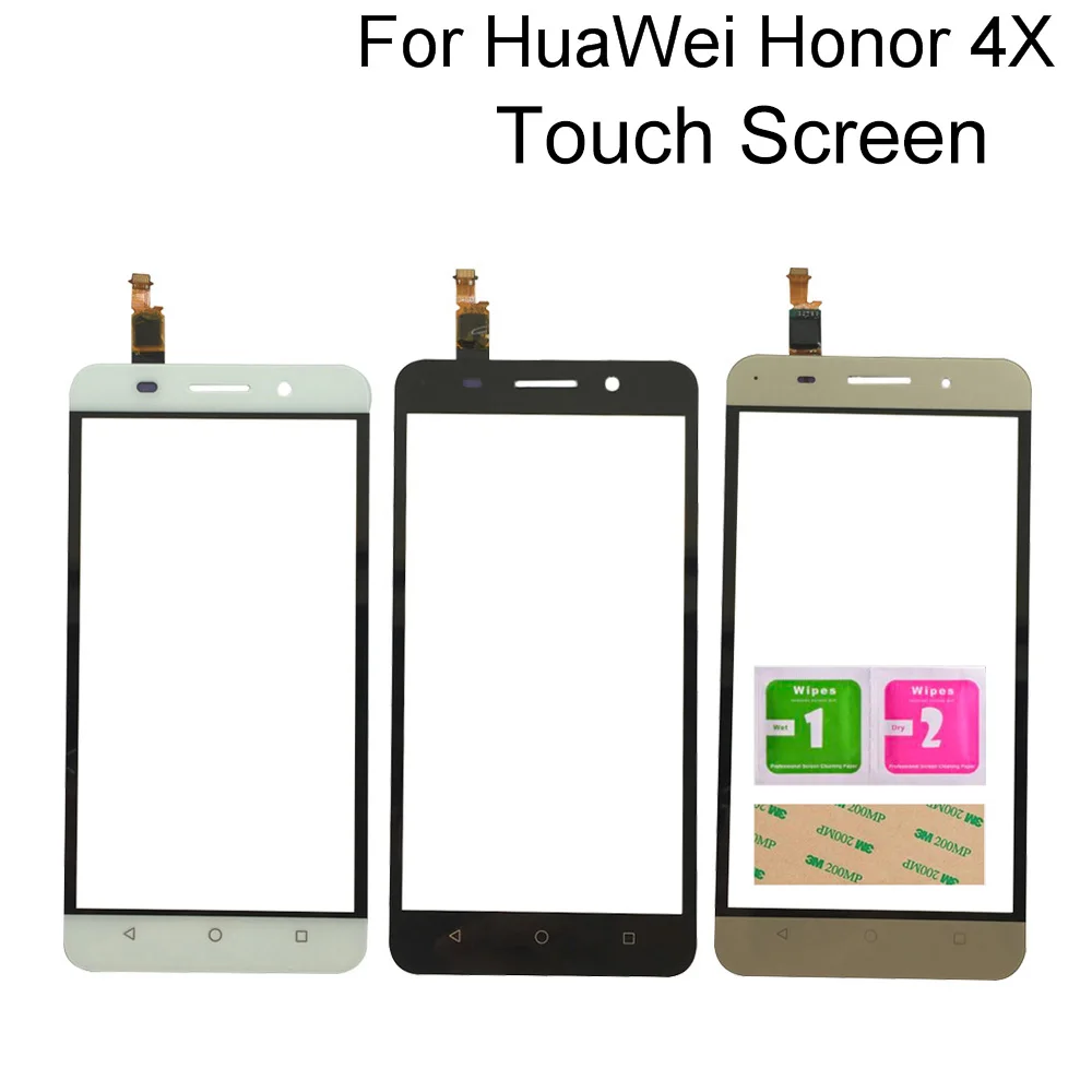 

5.5'' Touch Screen For Huawei Honor 4X Touch Glass Digitizer Panel Touchscreen Front Glass Lens Sensor Mobile Tools 3M Glue
