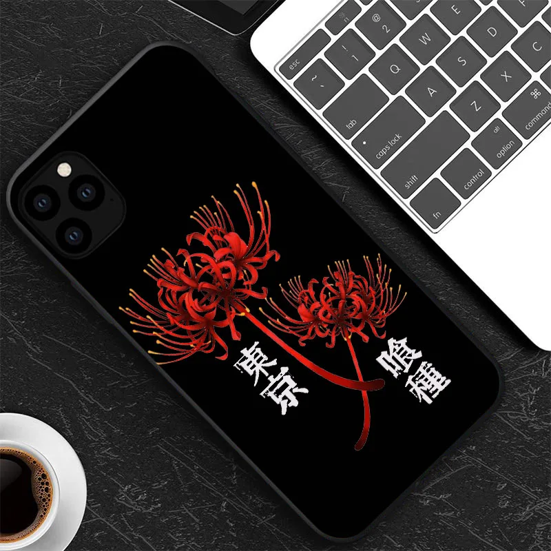 Японский аниме Токийский Гуль японский Suave ТПУ чехол для телефона iPhone XR X XS 11 12 Mini