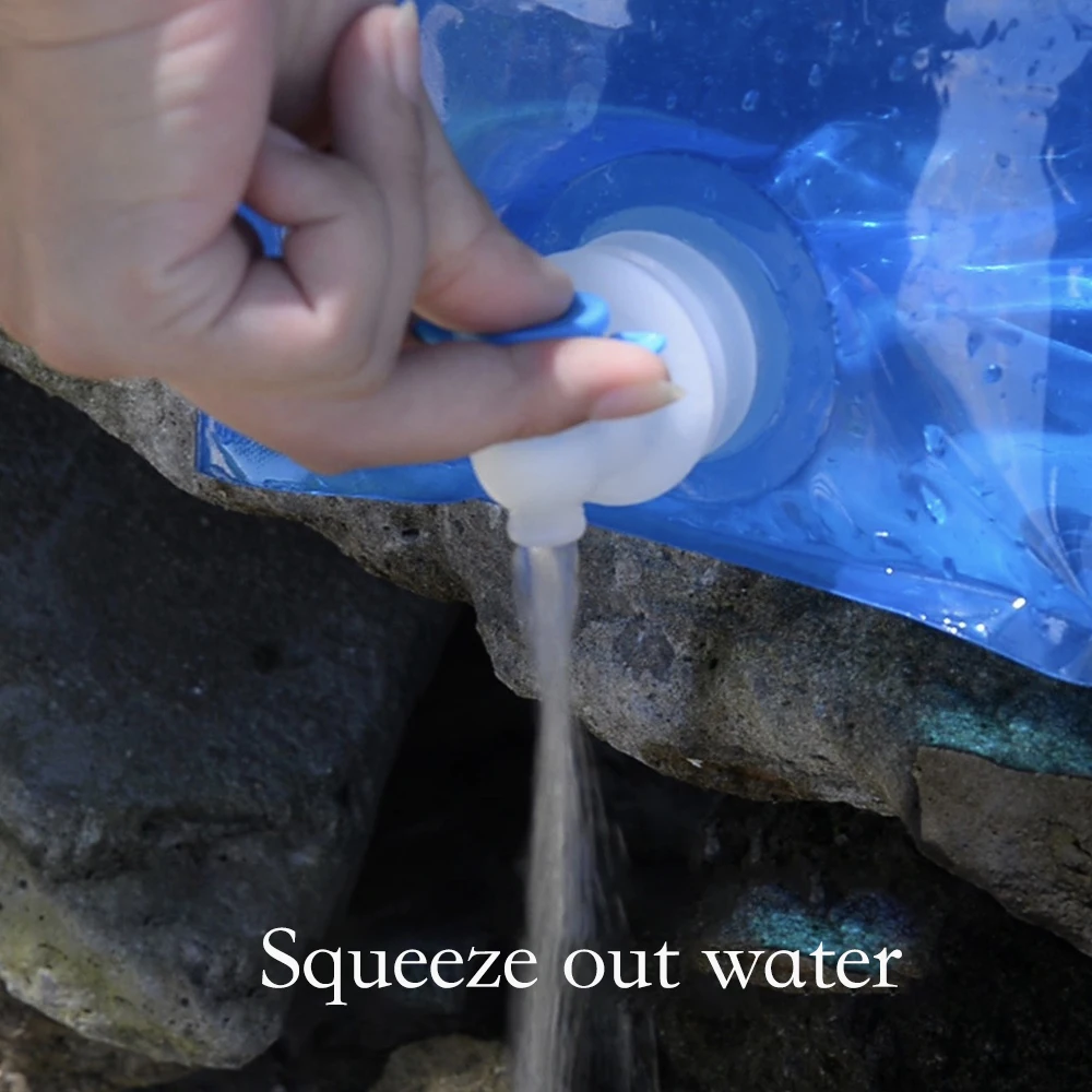 

Drinking water bag outdoor folding water storage bag bucket container camping hiking picnic barbecue drinking water bag 5L 10L