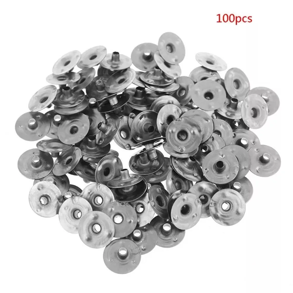 

2022 new 100pcs/lot 12.5mm Candle Wick Tabs Metal Candle Wick Sustainer Tabs Candle Wick Base For DIY Candle Making