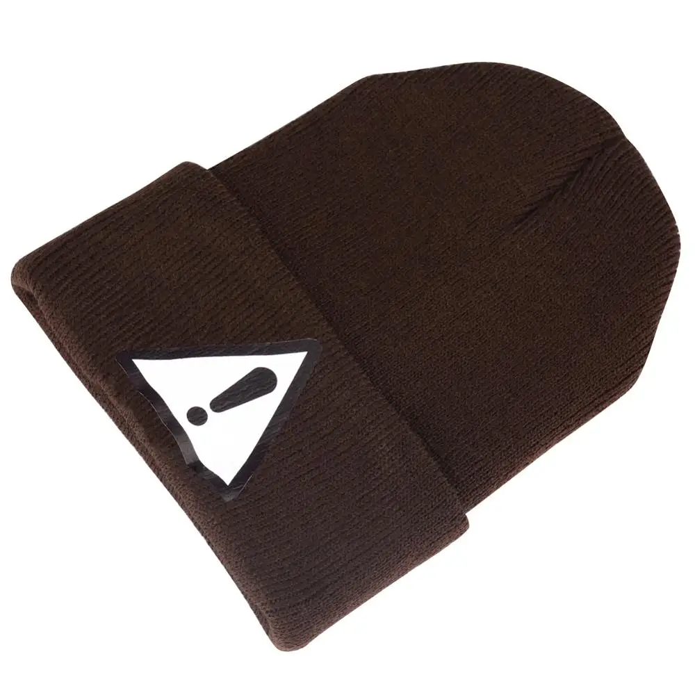 Черная трикотажная шапка с логотипом бини зимние теплые шапки Skullies вязаный чулок