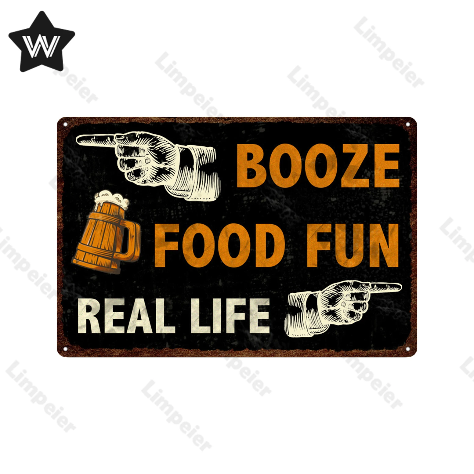 Beer Time Vintage Wall Stickers Drink Metal Poster Bar Club Sign Tin Plaque Retro Shabby for Man Cave Decor | Дом и сад