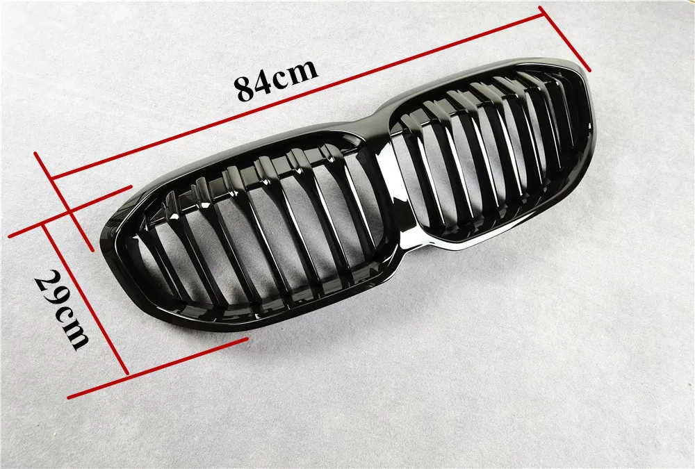 

New Style Left Connect Right Black Front Bumper Kidney Grill Grille For BMW 1 Series F40 2020+ ABS Material Mesh Grille