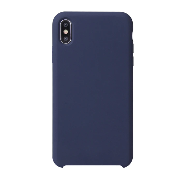 3-Midnight blue G чехол, Модный Чистый жидкий силиконовый чехол для телефона для iPhone X, iPhone Xs, мягкий чехол для телефона для iPhone XR, iPhone XS MAX, чехол для телефона - Цвет: 3-Midnight blue