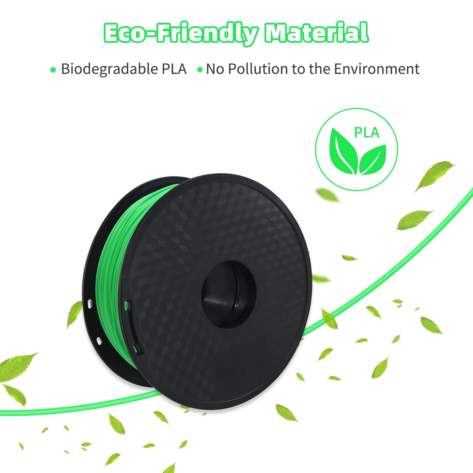 Aibecy PLA Ffilament 1kg 1.75mm 3D Printer Filament Dimensional Accuracy +/- 0.02mm 1kg(2.2lbs) Spool for 3d printer filament