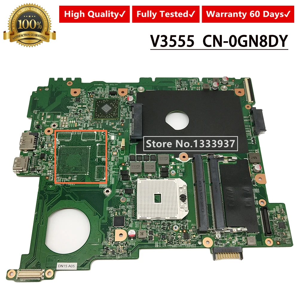

CN-0GN8DY 0GN8DY GN8DY материнская плата для ноутбука DELL Vostro 3555 V3555 материнская плата 554IF01281 55.4IF01.281
