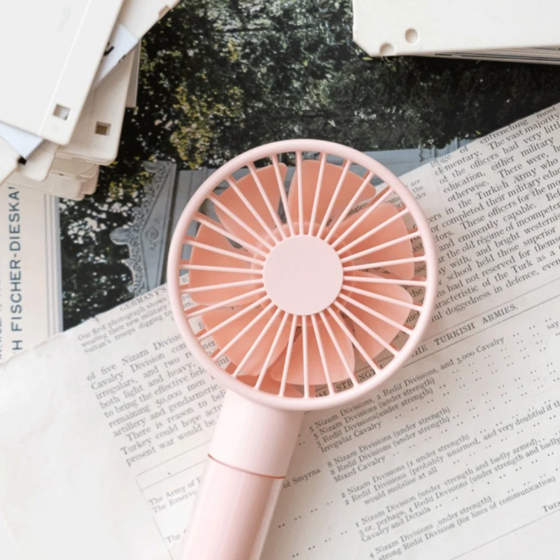 

1200MAh Mini Handheld Fan with Base Portable USB Rechargeable Desktop Fan for Office Outdoor Travel