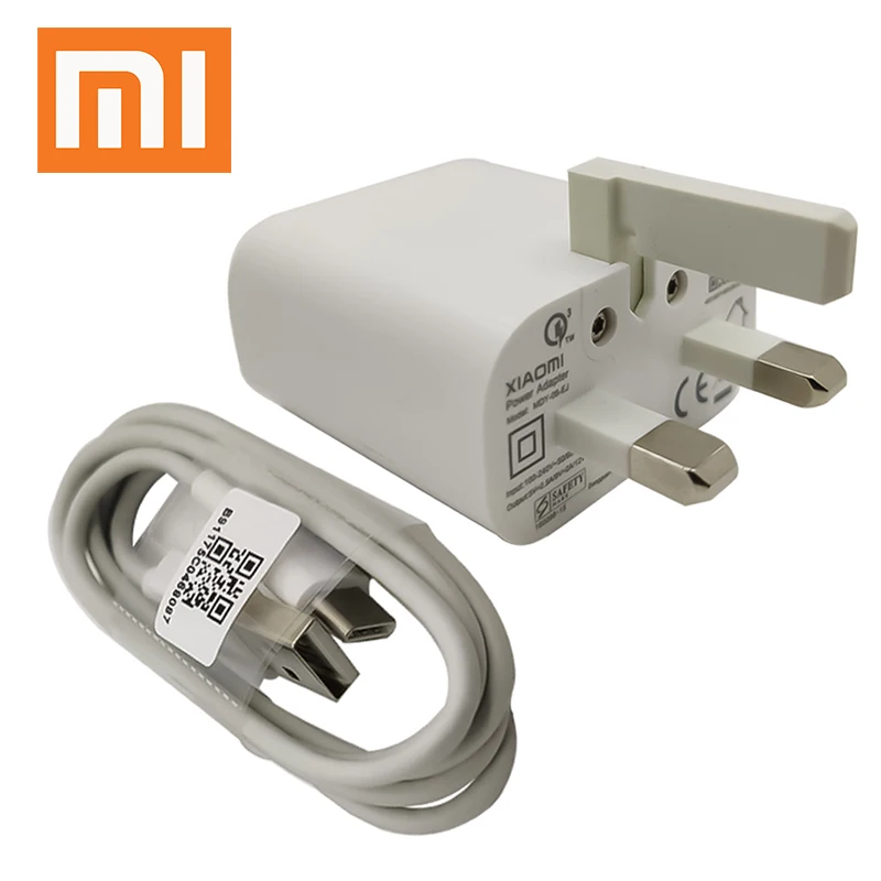USB адаптер для быстрой зарядки Xiaomi UK кабель Type-C Mi 9 pro 8 9T Lite 6 CC9 A1 A2 Max 3 Mix 2S Redmi note 7 k20 |